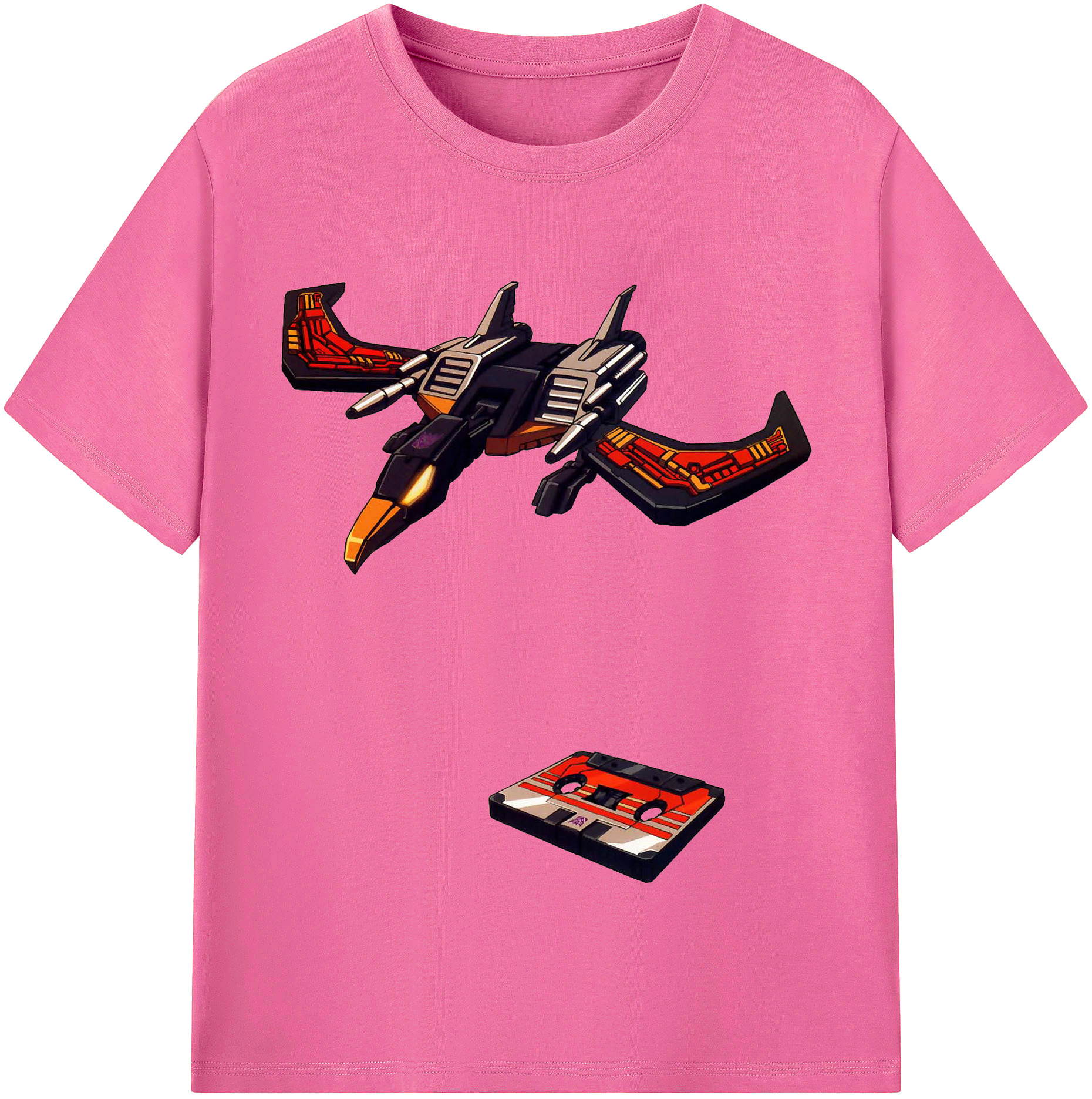 （画像用）  レディースカジュアルプリントTシャツ（綿100％）